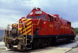 Picture: locomotive on railroad